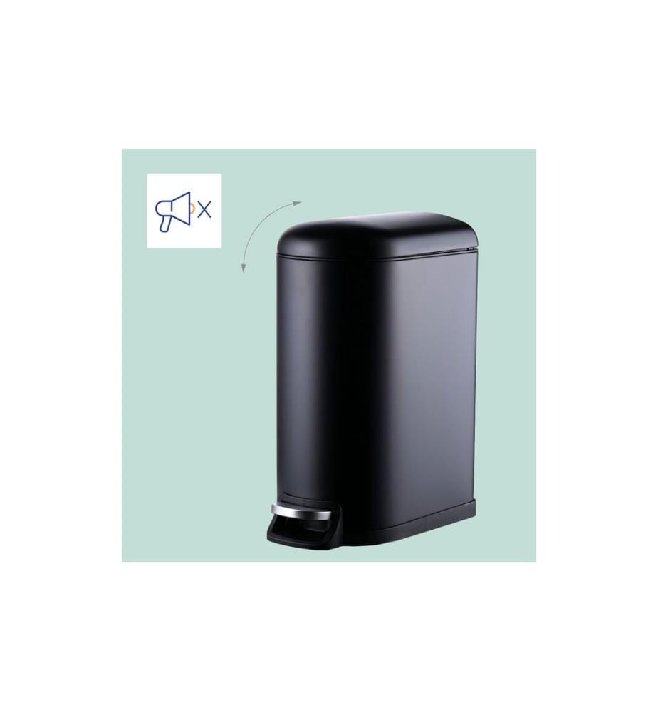 RELAXDAYS - Treteimer 10 L Schwarz