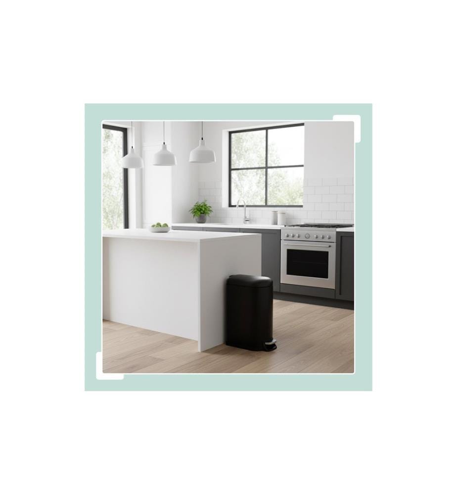 RELAXDAYS - Treteimer 10 L Schwarz