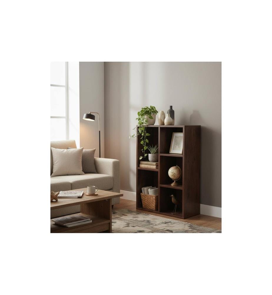 RELAXDAYS - Étagère en aspect bois 80 x 50 x 24 cm Marron