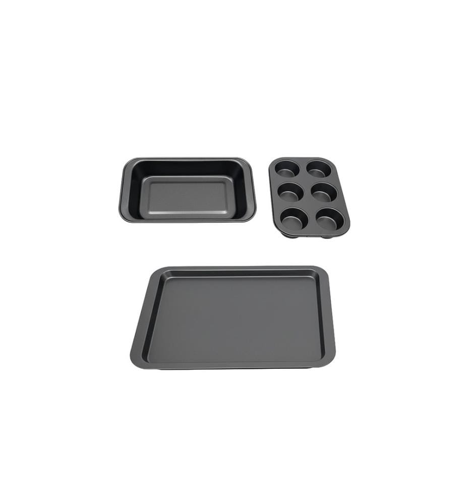 RELAXDAYS - Set di teglie da forno 3 pièces Anthracite