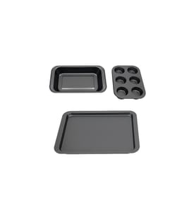 RELAXDAYS - Set di teglie da forno 3 pièces Anthracite