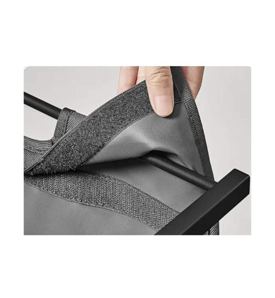 RELAXDAYS - Wäschekorb  65 L Schwarz/Braun