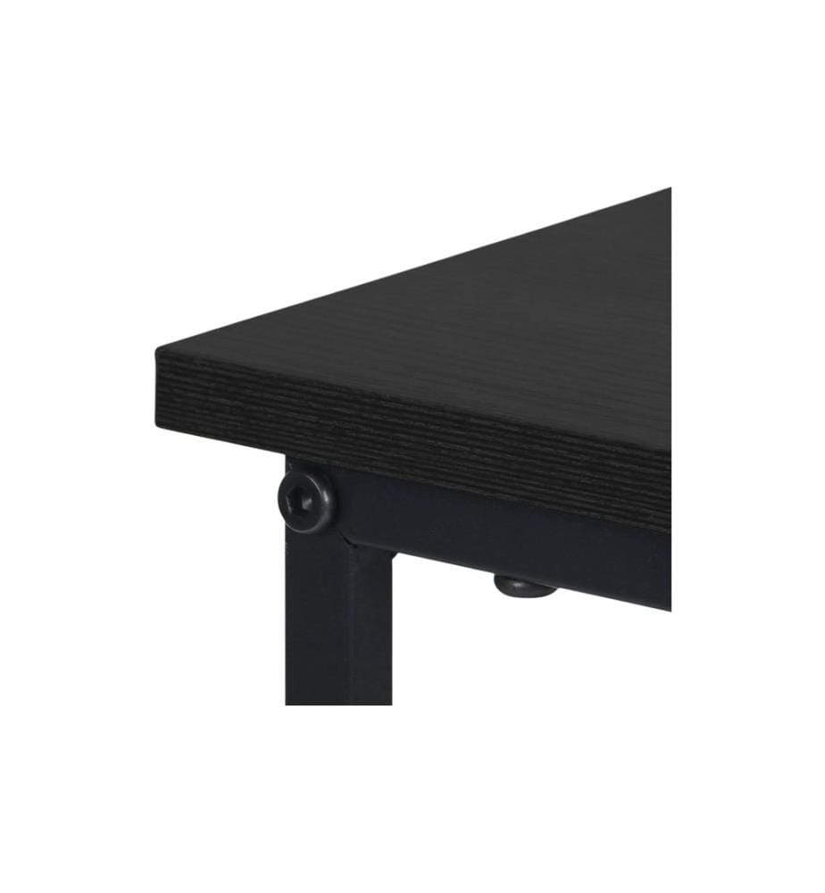 RELAXDAYS - Table d'appoint en forme de C 60 x 40 cm Noir