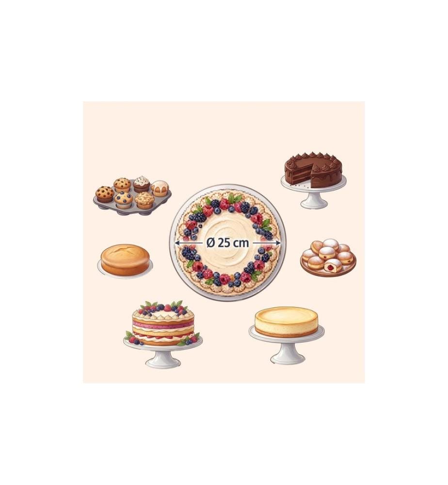 RELAXDAYS - Set boîte à gâteaux avec fenêtre & cakeboards 5 Pièce/s