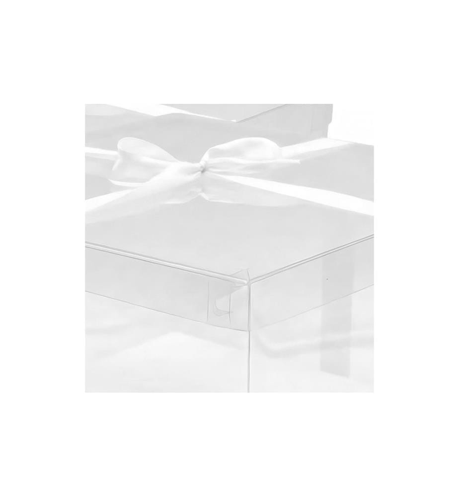 RELAXDAYS - Transparente Tortenbox Schleife 2 Stück