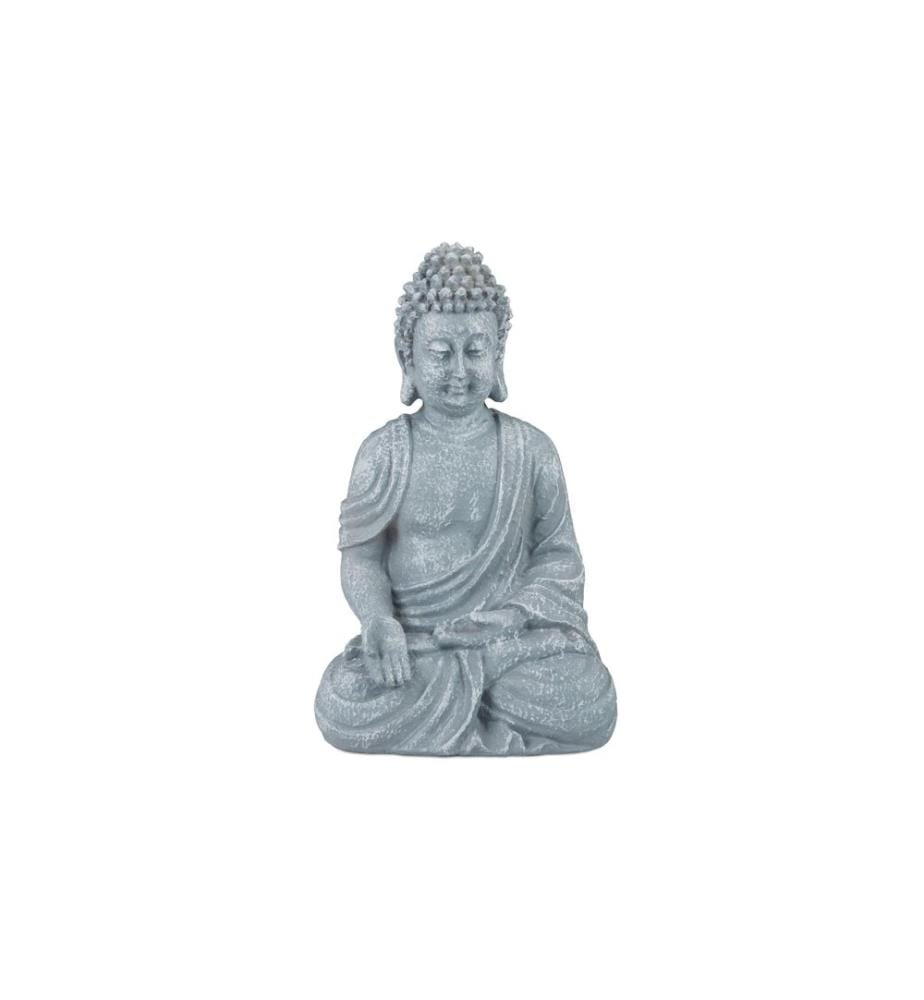 RELAXDAYS - Dekofigur Buddha Grau