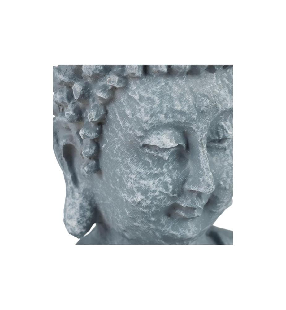 RELAXDAYS - Dekofigur Buddha Grau
