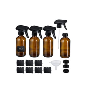RELAXDAYS - Flacons pulvérisateurs 250 ml, brun, 4 pièces