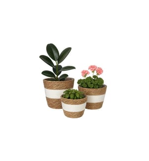 RELAXDAYS - Blumentopf 3er Set Weiss