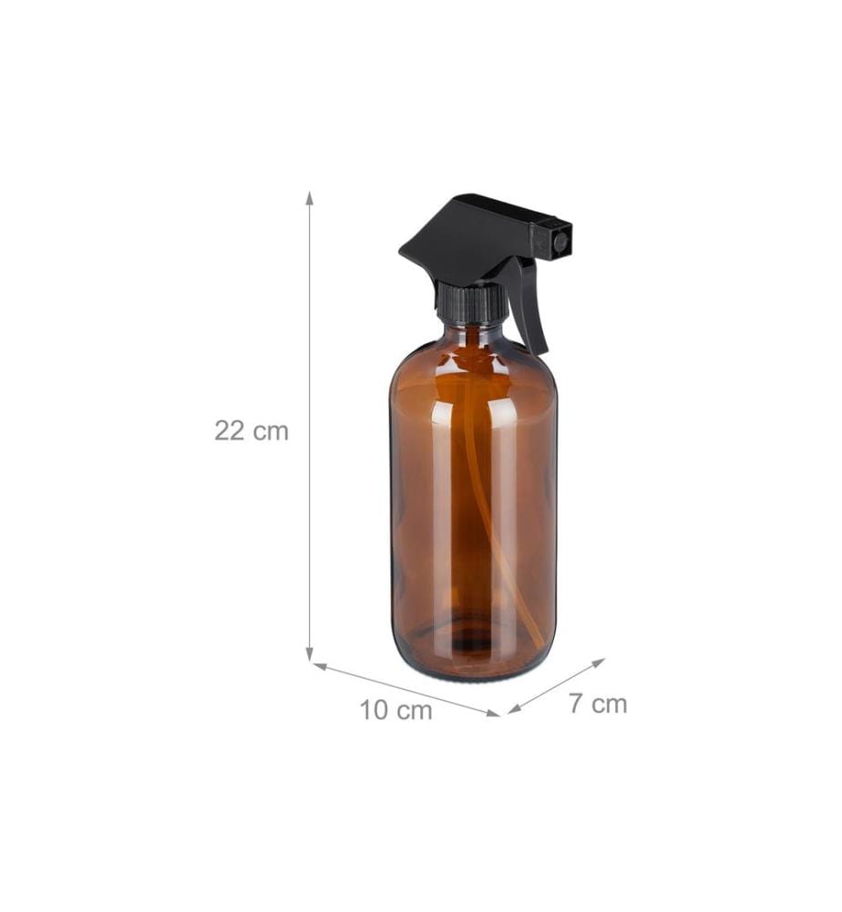 RELAXDAYS - Flacons pulvérisateurs 500 ml, brun, 2 pièces