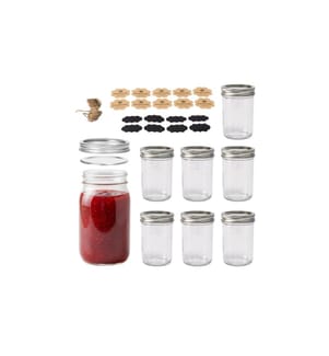 RELAXDAYS - Einmachglas 250 ml, 8 Stück