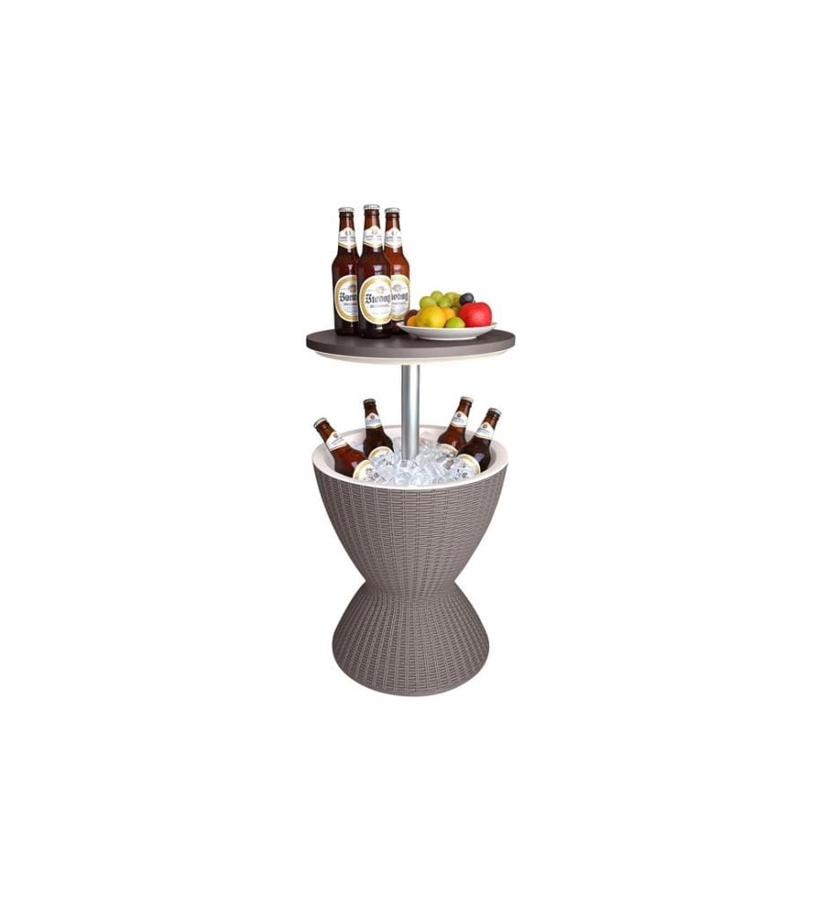 RELAXDAYS - Table d'appoint avec fonction de refroidissement 30 L 48.5 x 82 cm, Beige