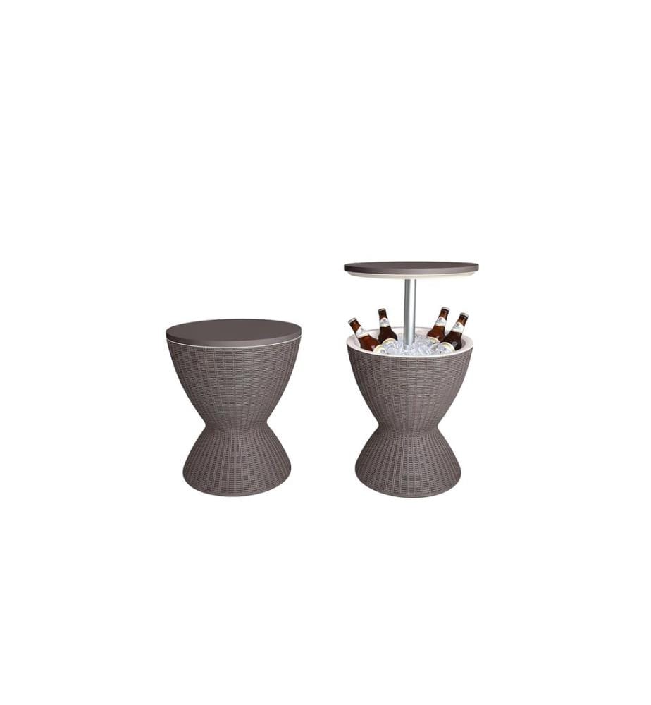 RELAXDAYS - Table d'appoint avec fonction de refroidissement 30 L 48.5 x 82 cm, Beige