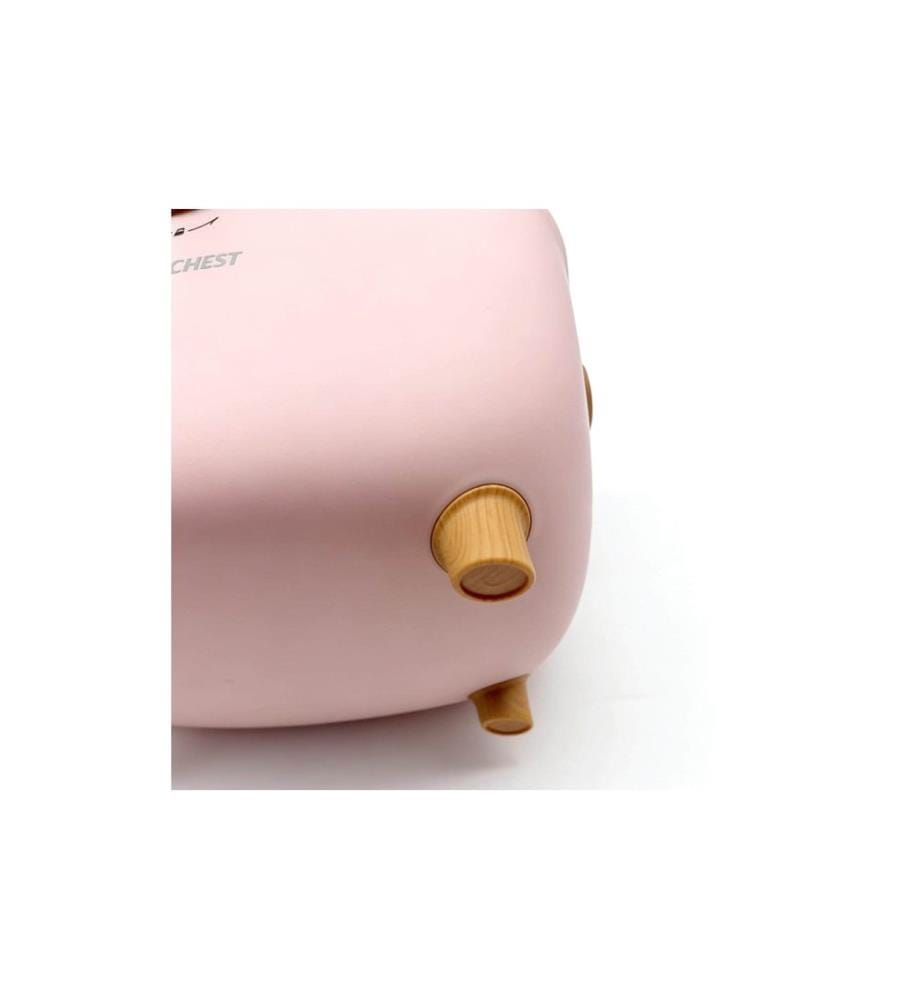 RELAXDAYS - Medizinbox aus Kunststoff Hellbraun/Rosa 18 x 28 x 20 cm