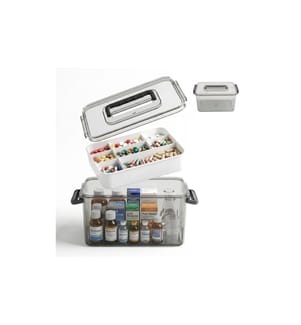 RELAXDAYS - Medizinbox aus Kunststoff Transparent
