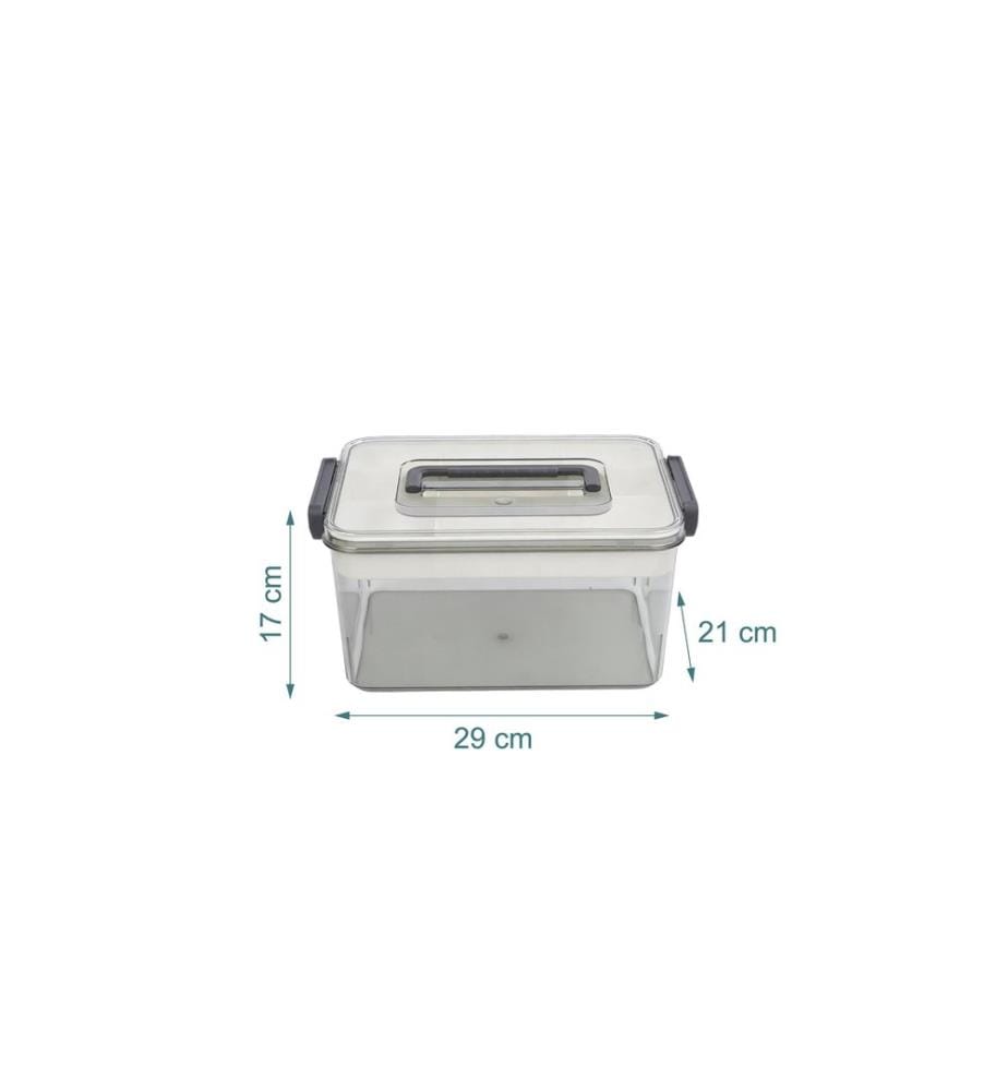 RELAXDAYS - Medizinbox aus Kunststoff Transparent