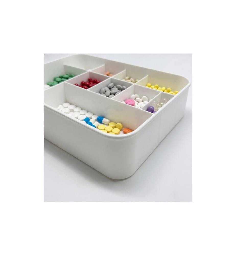 RELAXDAYS - Medizinbox aus Kunststoff Transparent