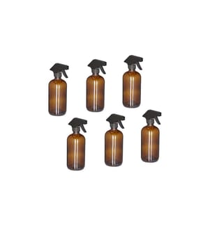 RELAXDAYS - Flacons pulvérisateurs 500 ml, brun, 6 pièces