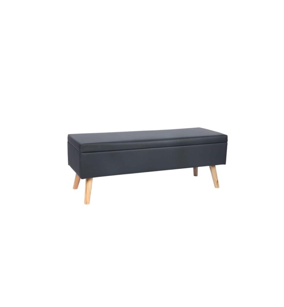 RELAXDAYS - Banc avec espace de rangement 110 x 40 cm, Gris