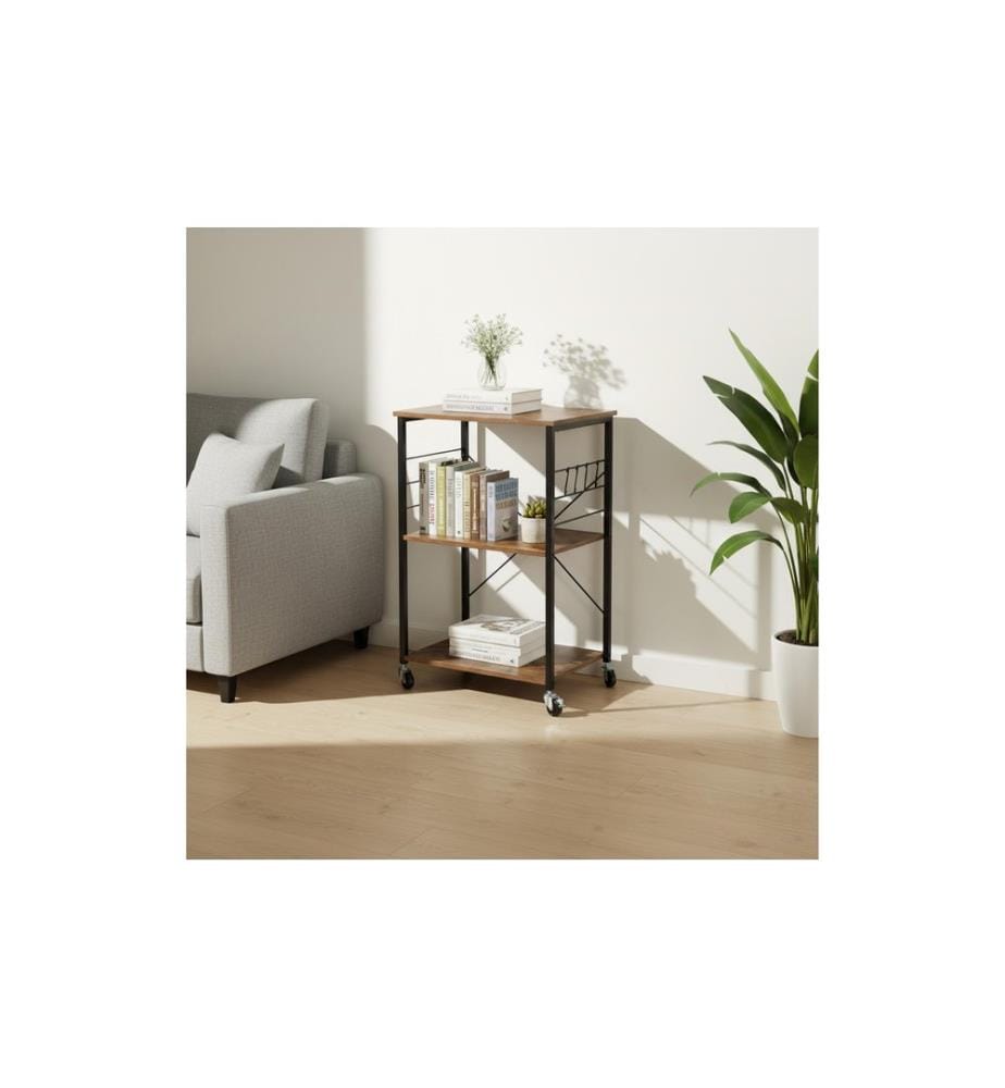 RELAXDAYS - Chariot de cuisine 89 x 60 x 40 cm Noir