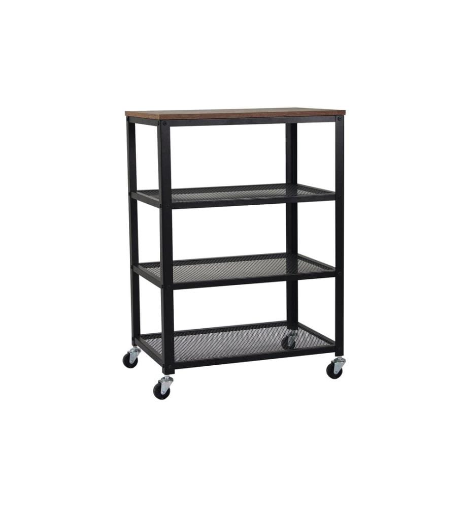 RELAXDAYS - Chariot de cuisine dans le design industriel 85 x 60 x 40 cm Noir