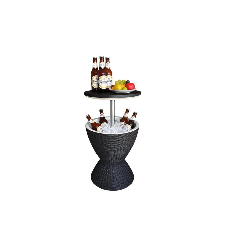 RELAXDAYS - Table d'appoint avec fonction de refroidissement 30 L 48.5 x 82 cm, Noir