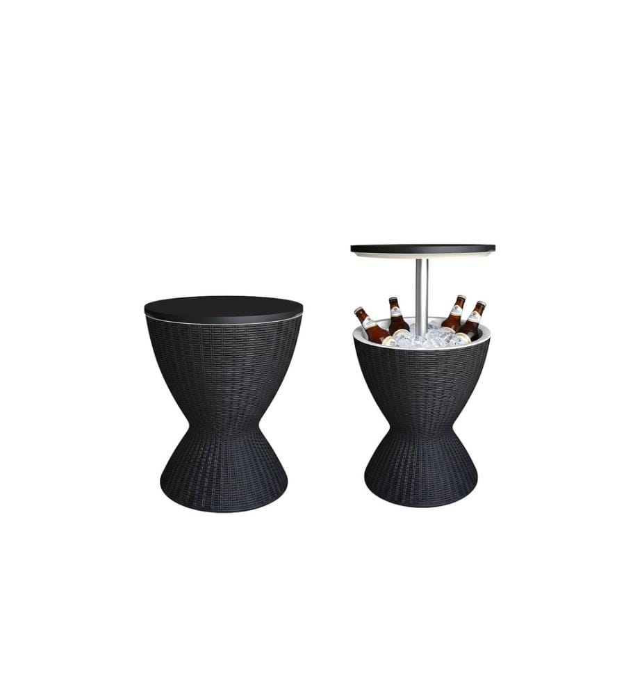 RELAXDAYS - Table d'appoint avec fonction de refroidissement 30 L 48.5 x 82 cm, Noir