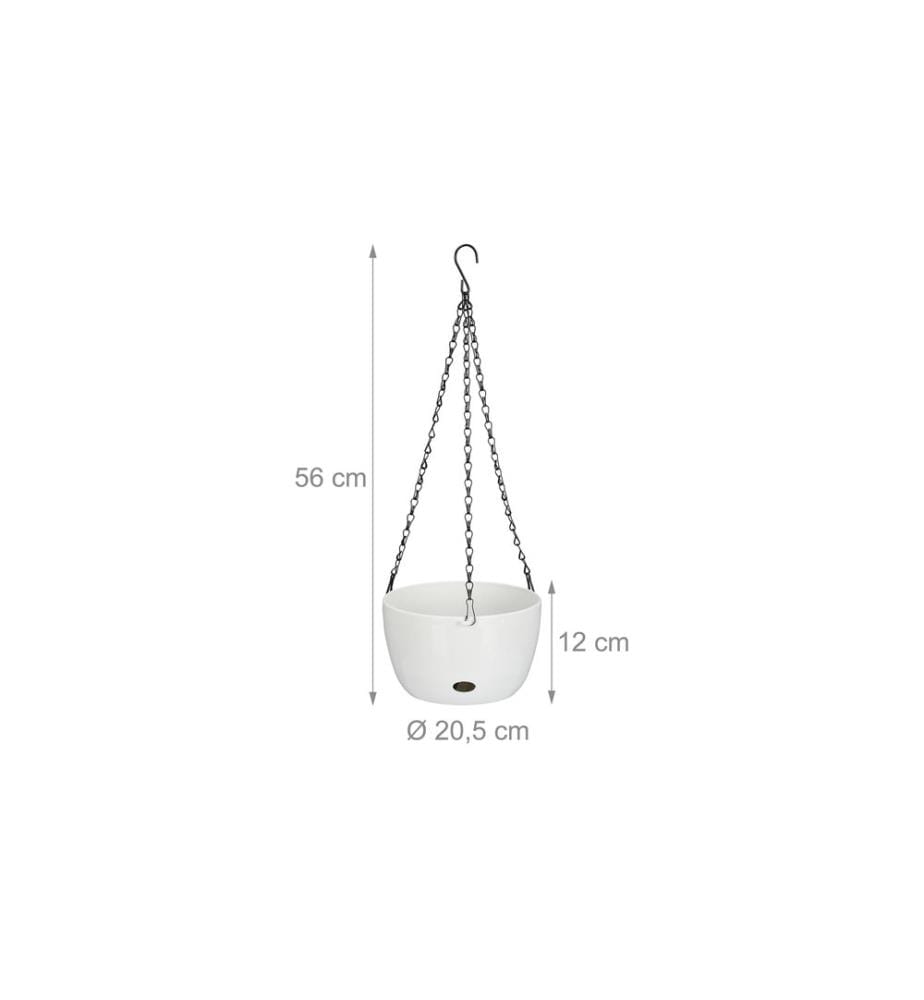 RELAXDAYS - Blumenampel M 2er Set 20.5 x 12 cm