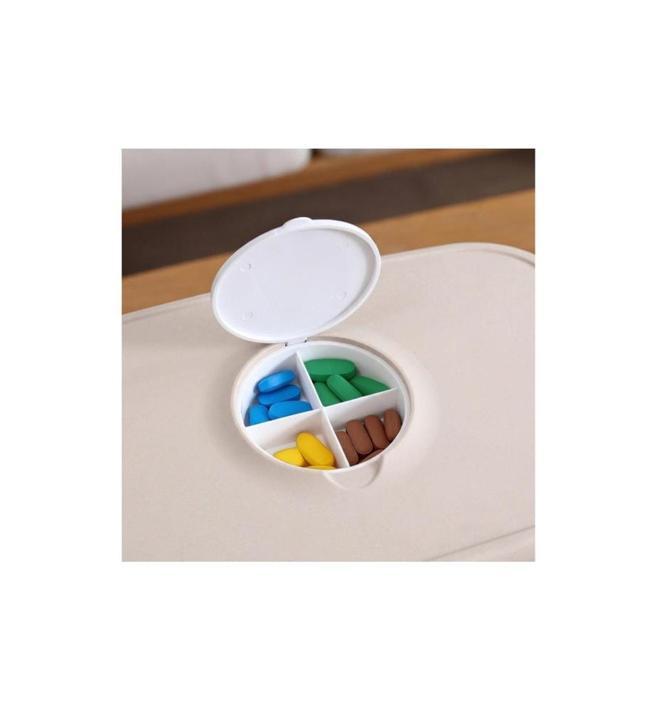 RELAXDAYS - Medizinbox aus Kunststoff Beige/Grau 17 x 28 x 18 cm