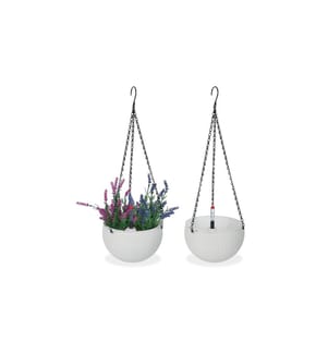 RELAXDAYS - Blumenampel mit Wasserspeicher 2er Set 18.5 x 11.5 cm