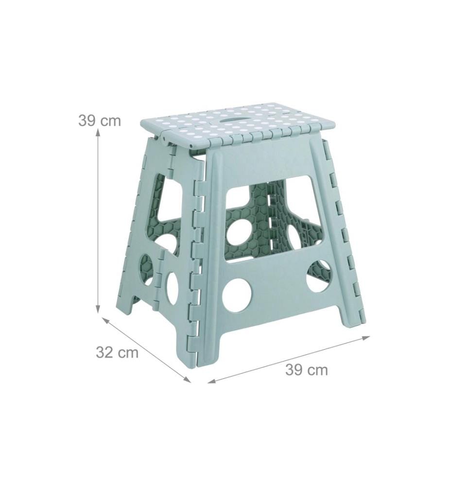 RELAXDAYS - Tabouret pliant XL, bleu clair