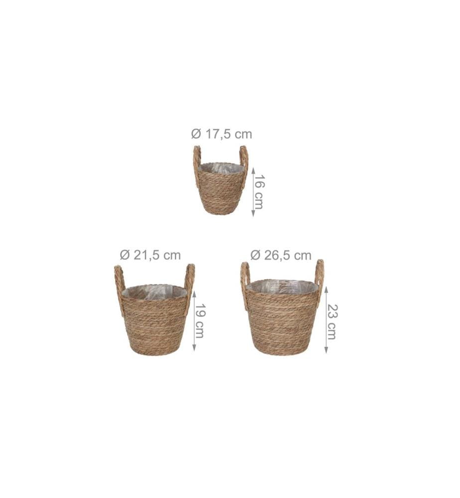 RELAXDAYS - Blumentopf im 3er Set, rund