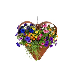RELAXDAYS - Pot de fleur coeur, Marron rouille