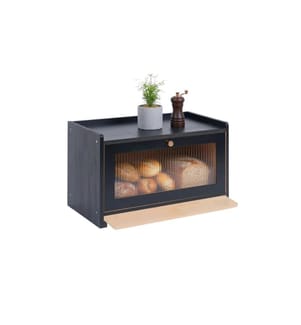 RELAXDAYS - Brotkasten mit Schneidebrett Schwarz