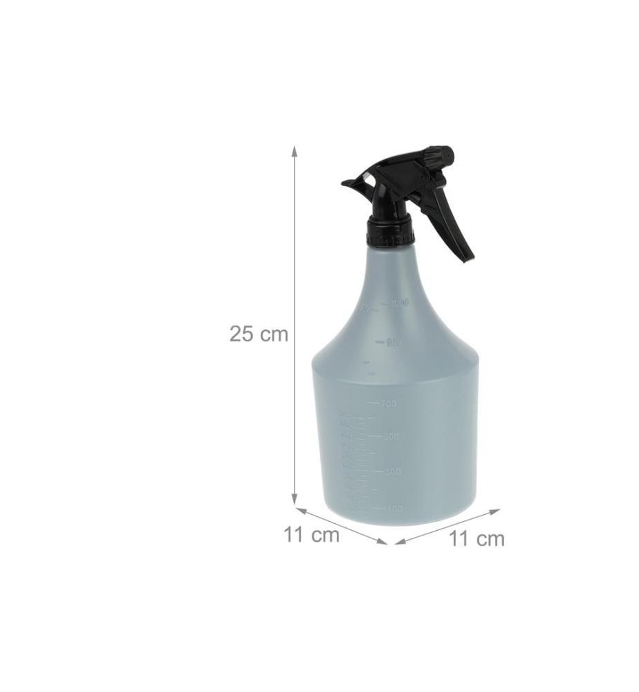 RELAXDAYS - Flacons pulvérisateurs 1 l, plastique, gris / noir, 2 pièces