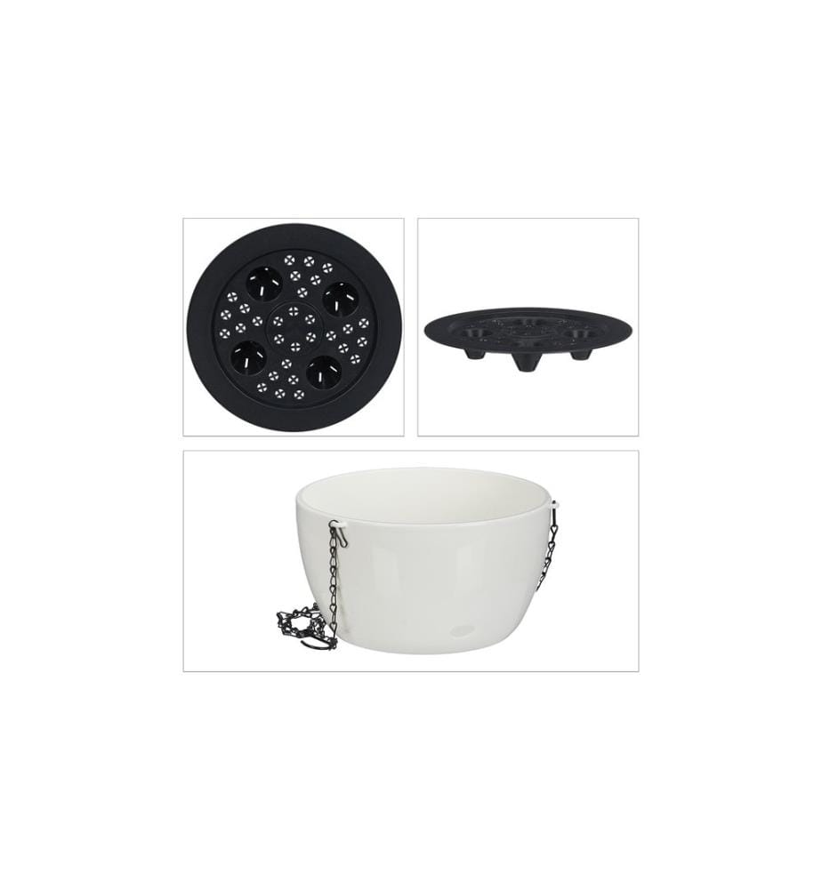 RELAXDAYS - Blumenampel XL 2er Set 28.5 x 15.5 cm