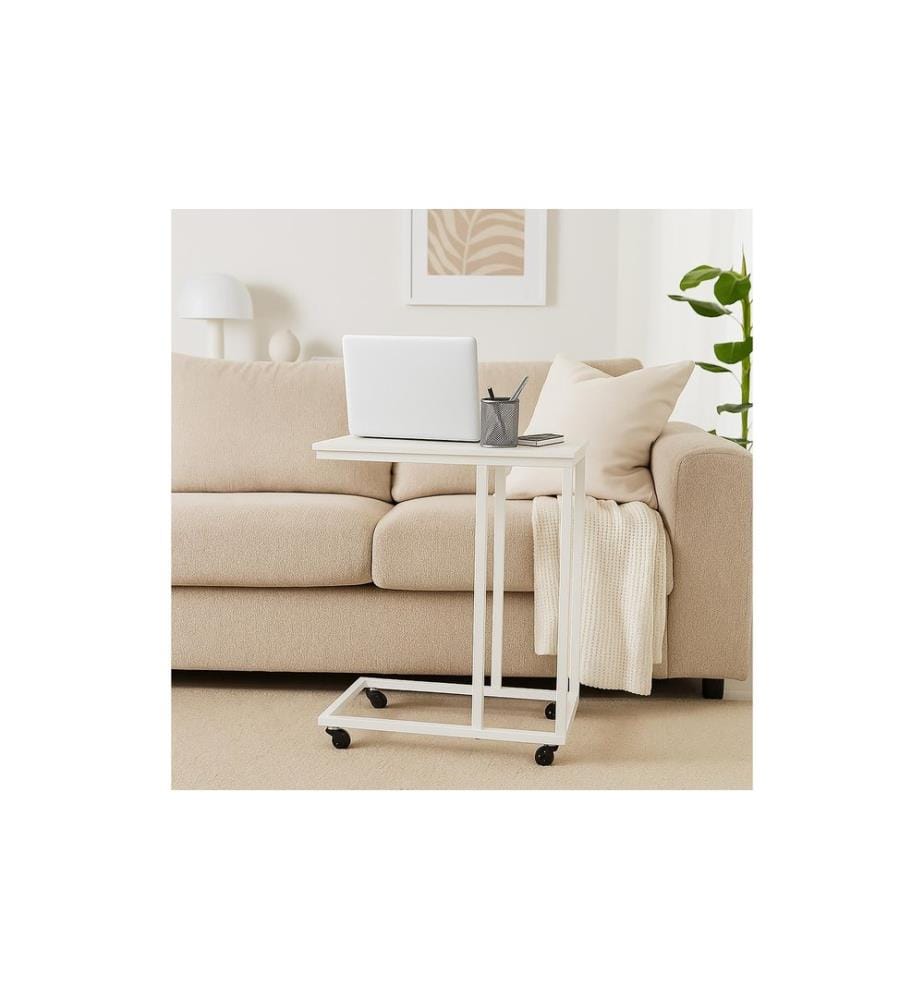 RELAXDAYS - Table d'appoint 60 x 79 cm, Blanc