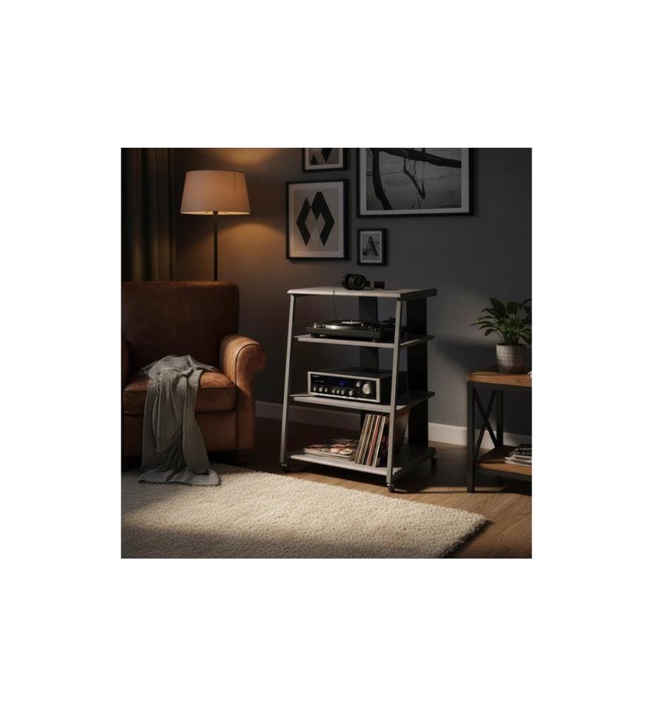RELAXDAYS - Meuble TV Étagère hi-fi 78 x 61 x 52 cm Gris