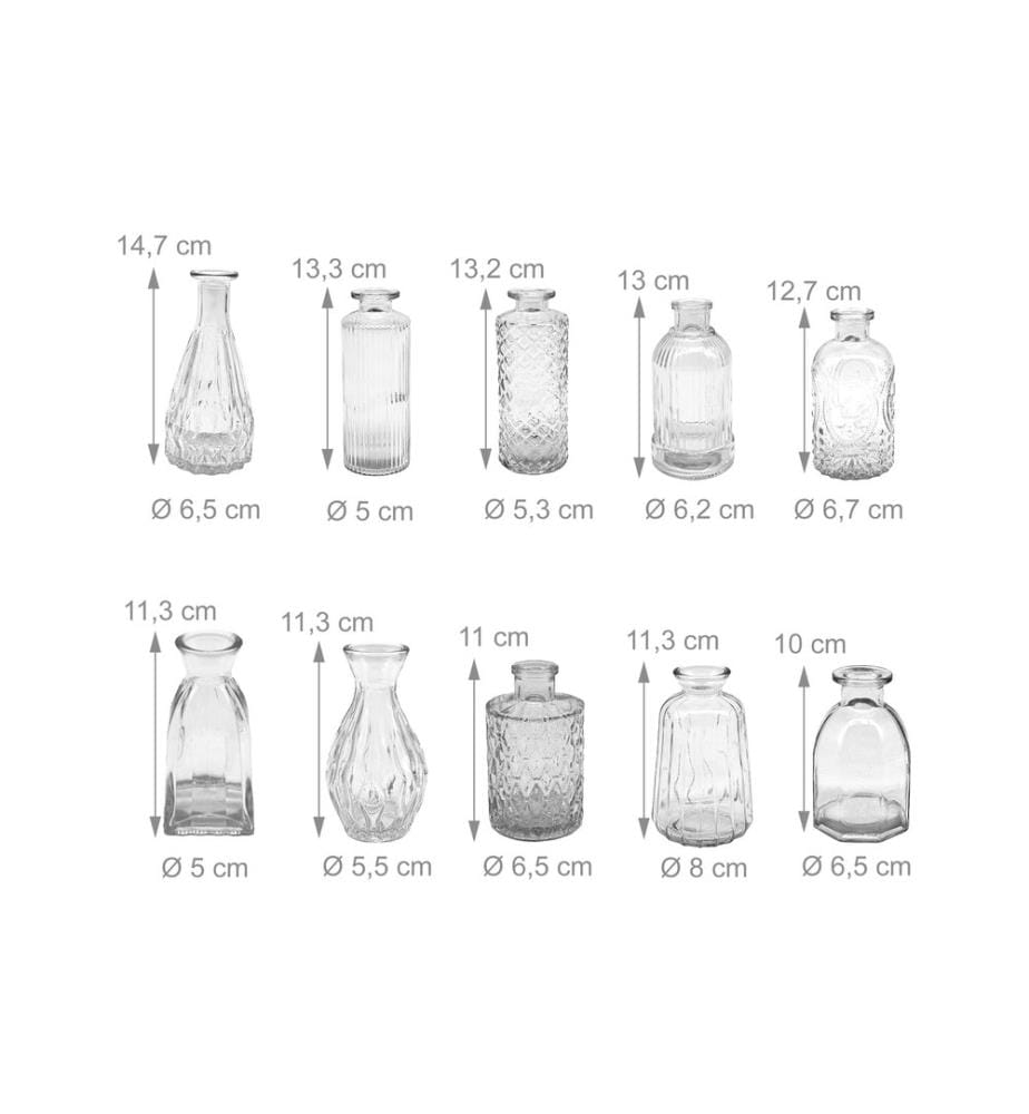 RELAXDAYS - Vasen-Set Transparent