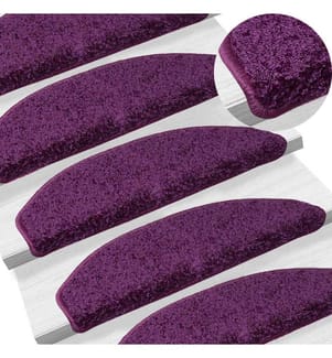 Stufenmatten 15 Stk. 65x21x4 cm Violett Halbrund Gross
