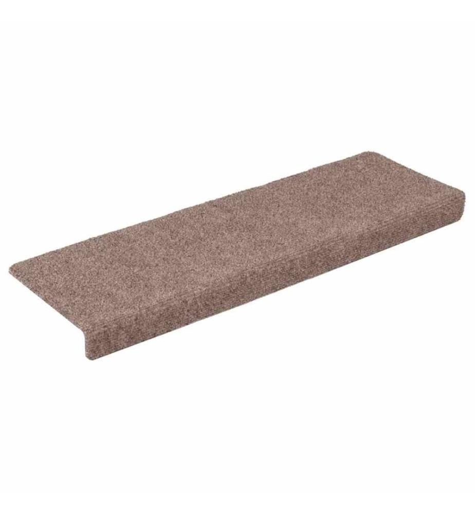 Stufenmatten Selbstklebend 15 Stk. 65x21x4 cm Creme Rechteckiger Rand