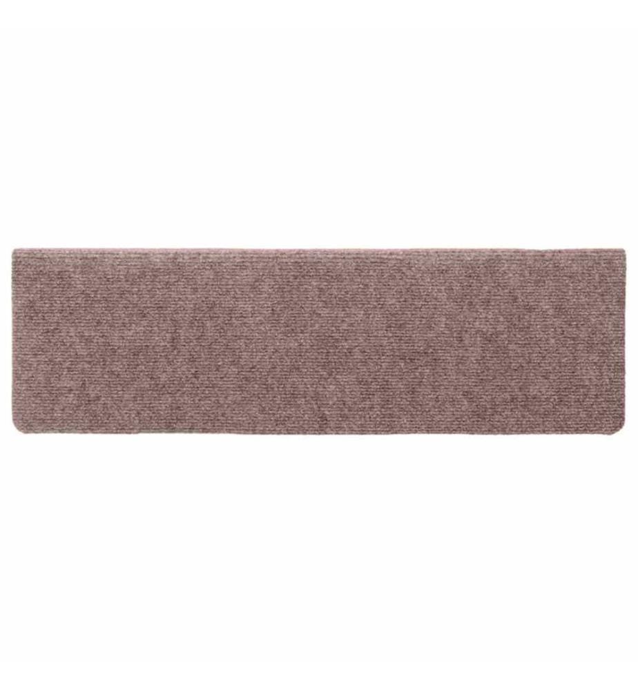 Stufenmatten Selbstklebend 15 Stk. 65x21x4 cm Creme Rechteckiger Rand