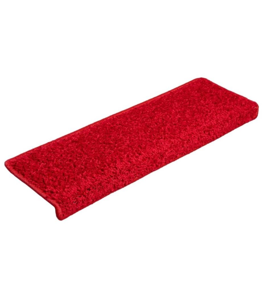 Stufenmatten 15 Stk. 65x21x4 cm Rot Rechteckiger Rand