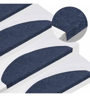 Stufenmatten Selbstklebend 15 Stk. 65x22,5x3,5 cm Blau