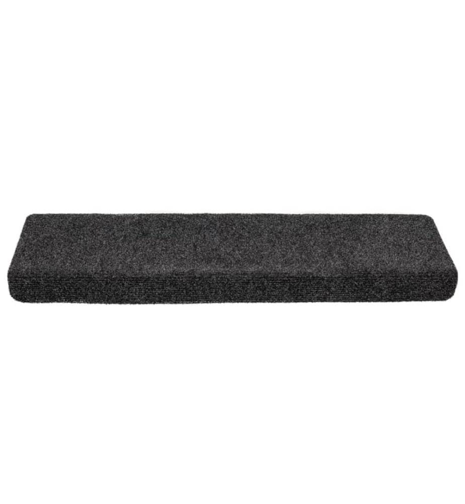 Stufenmatten Selbstklebend 10 Stk. 65x21x4 cm Grau Rechteckiger Rand