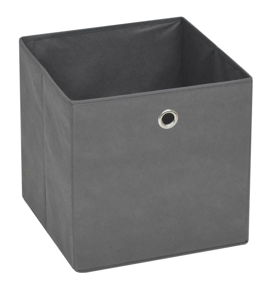 Aufbewahrungsboxen 4 Stk. Vliesstoff 32x32x32 cm Grau