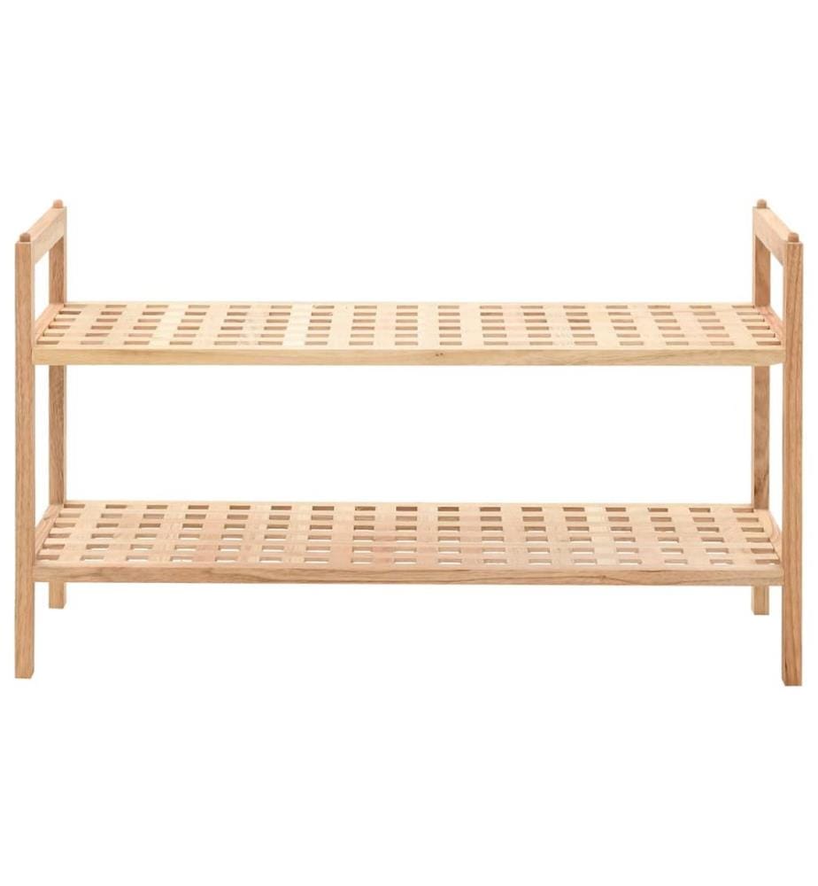 Schuhregal Walnussholz Massiv 69x26x40 cm
