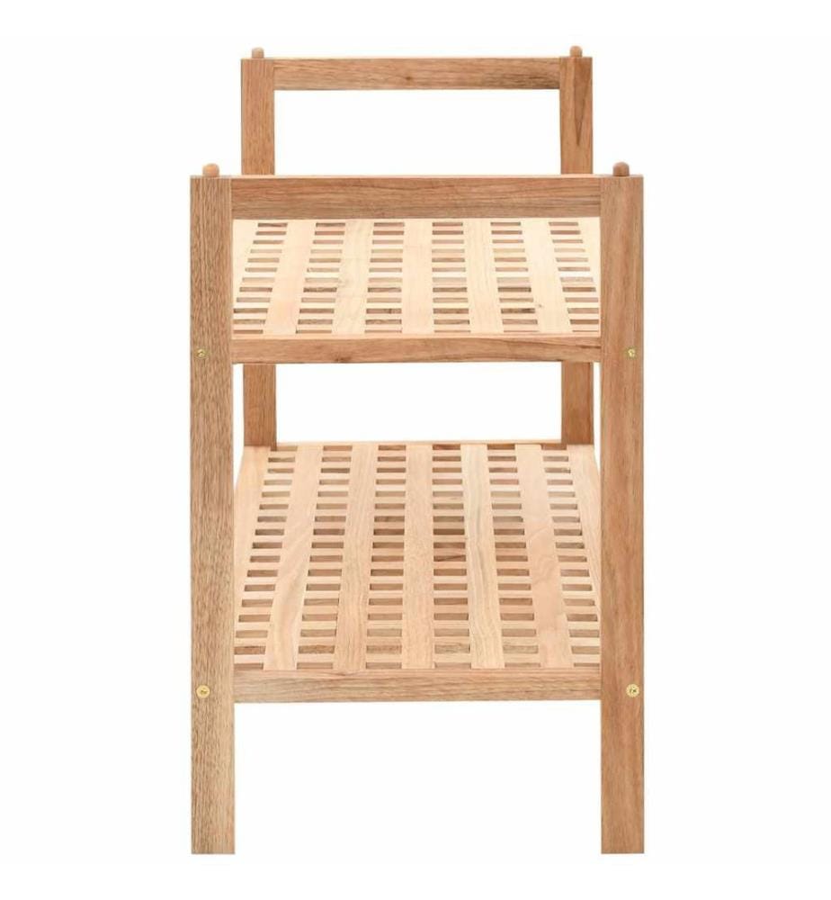 Schuhregal Walnussholz Massiv 69x26x40 cm