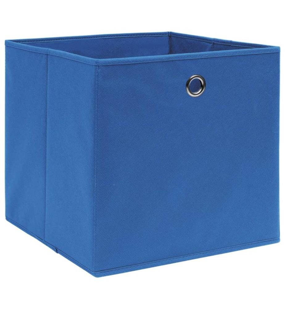 Aufbewahrungsboxen 4 Stk. Blau 32x32x32 cm Stoff