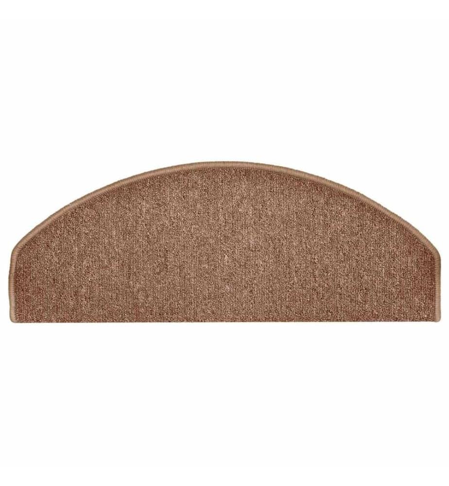 Stufenmatten 15 Stk. 65x24x4 cm Braun Halbrund Gross